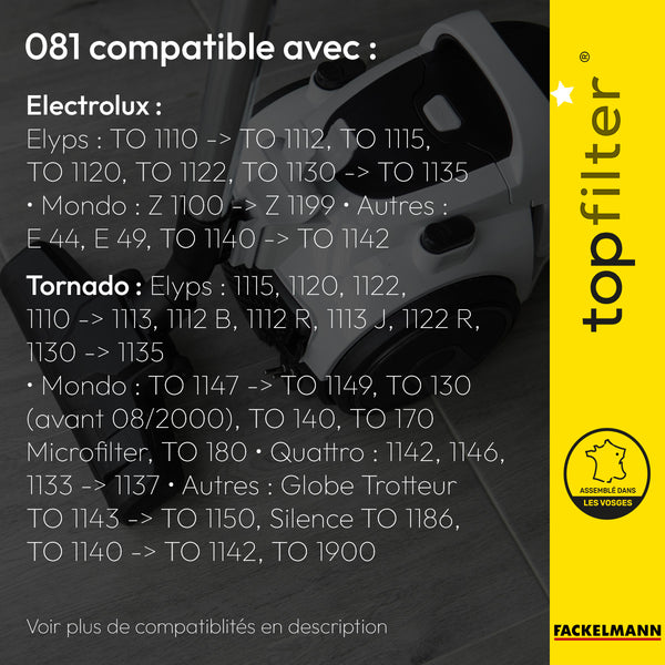 Sac TopFilter PREMIUM 64821 Electrolux Tornado