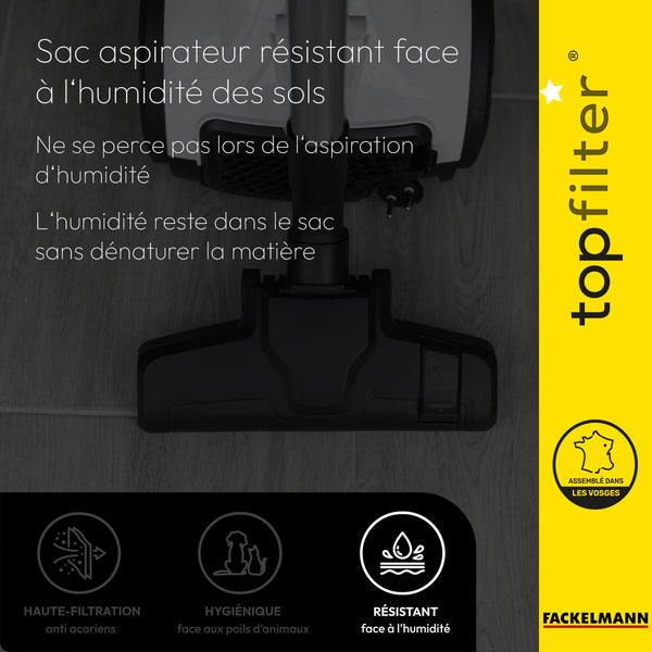 lot de 4 sacs aspirateur Topfilter compatibles avec les aspirateurs Moulinex et Quelle
