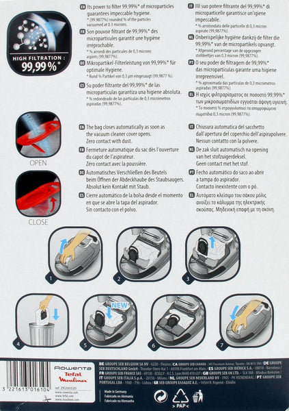 Sac Aspirateur HYGIENE+ ROWENTA ZR200520