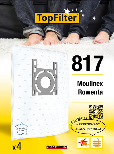 Sac TopFilter PREMIUM 64817 Moulinex Rowenta
